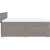 Box spring postel s matrací 140x200 cm textil [3285909] (Barva Krémová)