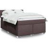 Box spring postel s matrací 140x200 cm textil [3285909] (Barva Krémová)