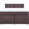 Box spring postel s matrací 140x200 cm textil [3285909] (Barva Krémová)