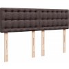 Box spring postel s matrací 140x200 cm textil [3288228] (Barva Tmavě hnědá)