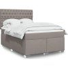Box spring postel s matrací 140x200 cm textil [3292820] (Barva Černá)