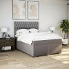 Box spring postel s matrací 140x200 cm textil [3292820] (Barva Černá)