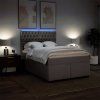 Box spring postel s matrací 140x200 cm textil [3292820] (Barva Černá)