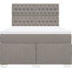 Box spring postel s matrací 140x200 cm textil [3292820] (Barva Černá)