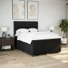 Box spring postel s matrací 140x200 cm textil [3292820] (Barva Černá)