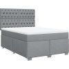 Box spring postel s matrací 140x200 cm textil [3292820] (Barva Černá)