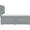 Box spring postel s matrací 140x200 cm textil [3292820] (Barva Černá)
