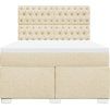 Box spring postel s matrací 140x200 cm textil [3292820] (Barva Černá)