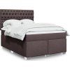 Box spring postel s matrací 140x200 cm textil [3292820] (Barva Černá)