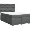 Box spring postel s matrací 140x200 cm textil [3292820] (Barva Černá)