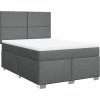 Box spring postel s matrací 140x200 cm textil [3292808] (Barva Taupe)