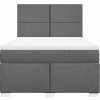 Box spring postel s matrací 140x200 cm textil [3292808] (Barva Taupe)