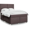 Box spring postel s matrací 140x200 cm textil [3292808] (Barva Taupe)