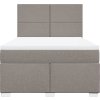 Box spring postel s matrací 140x200 cm textil [3292808] (Barva Taupe)