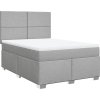 Box spring postel s matrací 140x200 cm textil [3292808] (Barva Taupe)