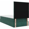 Osmanský rám postele s matracemi 90x200cm samet [3313448] (Barva Tmavě zelená)