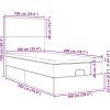 Osmanský rám postele s matracemi 100x200cm samet [3314232] (Barva Tmavě moddrá)
