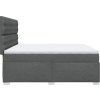 Box spring postel s matrací 200x200 cm textil [3290603] (Barva Tmavě šedá)