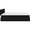 Osmanská postel s matrací & LED 180x200cm látka [3312411] (Barva Černá)