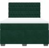 Box spring postel s matrací 160x200 cm samet [3293262] (Barva Černá)