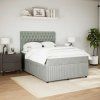 Box spring postel s matrací 160x200 cm samet [3294689] (Barva Tmavě šedá)