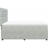 Box spring postel s matrací 160x200 cm samet [3294689] (Barva Tmavě šedá)
