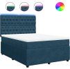Box spring postel s matrací 160x200 cm samet [3294689] (Barva Tmavě šedá)