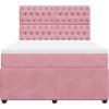 Box spring postel s matrací 160x200 cm samet [3294689] (Barva Tmavě šedá)