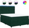 Box spring postel s matrací 160x200 cm samet [3294689] (Barva Tmavě šedá)