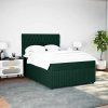 Box spring postel s matrací 160x200 cm samet [3294689] (Barva Tmavě šedá)