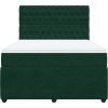 Box spring postel s matrací 160x200 cm samet [3294689] (Barva Tmavě šedá)