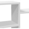 Nástěnná police 129 x 18 x 42 cm kompozitní dřevo [853218] (Barva Bílá)