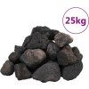 Sopečné kameny 25 kg 5–8 cm [3217185] (Barva Černá)
