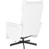 Polohovací křeslo s podnožkou umělá kůže [356590] (Barva Bílá)