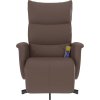 Masážní polohovací křeslo s podnožkou umělá kůže [356594] (Barva Hnědá)