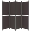 4dílný paraván 200x180 cm textil [350217] (Barva Černá)