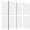 4dílný paraván 200x180 cm textil [350217] (Barva Černá)