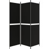 3dílný paraván 150x180 cm textil [350213] (Barva Černá)