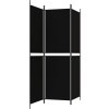 3dílný paraván 150x180 cm textil [350213] (Barva Černá)