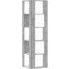 Rohová 5patrová knihovna 50 x 50 x 179 cm kompozit [852582] (Barva Bílá)