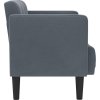 Loveseat Sofa 111 cm samet [4100570] (Barva Světle šedá)