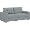 Loveseat Sofa 180x77x82 cm textil [4105078] (Barva Světle šedá)