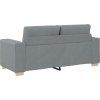 Loveseat Sofa 180x77x82 cm textil [4105078] (Barva Světle šedá)