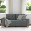 Loveseat Sofa 180x77x82 cm textil [4105078] (Barva Světle šedá)