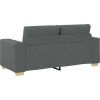 Loveseat Sofa 180x77x82 cm textil [4105078] (Barva Světle šedá)