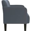 Loveseat Sofa 109 cm samet [4100588] (Barva Tmavě šedá)