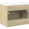 Skříňka se zápustným umyvadlem dřevotříska [3325046] (Barva dub sonoma)