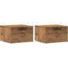 Nástěnné noční stolky 2 ks 34 x 30 x 20 cm [856982] (Barva dub artisan)