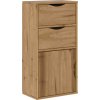 Boční skříňka se zásuvkami "ODDA" Borovicový masiv [4103597] (Barva Přírodní)