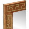 Koupelnové zrcadlo 50 x 70 x 2,5 cm masivní mangovník a sklo [358315] (Barva medová hnědá)